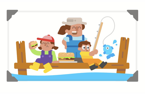 I used to go fishing with my family every summer. I have caught many fish since my childhood.