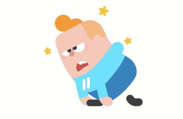 Junior needs to rest because he has a headache.