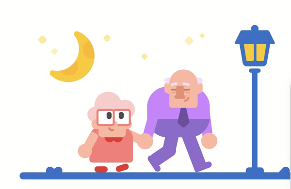 After being married for 60 years, Tom loves and respects his spouse, Marie.  My neighbors plan to relax and enjoy life.