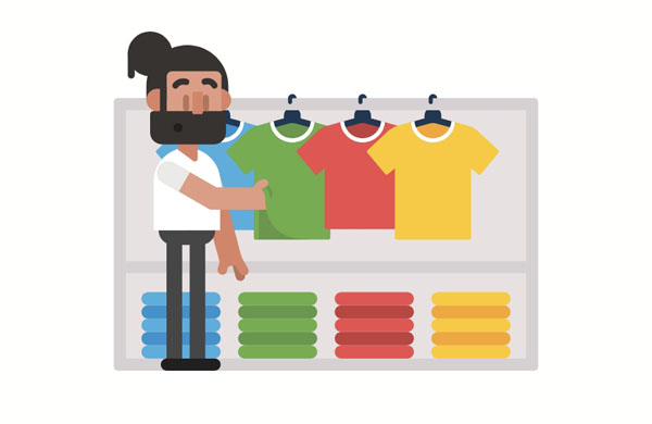 These shirts are at a 50 percent discount.