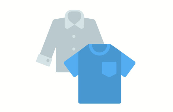 I like shirts made of cotton.