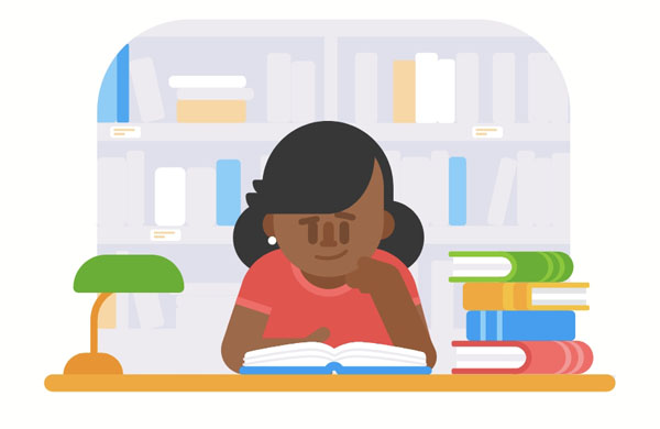 I never used to go outside because I was always studying in the library.