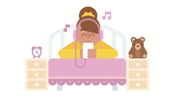 My phone rang, but I couldn’t hear it. Actually, I was listening to music! I never used to listen to music in my bedroom, but now I do. 