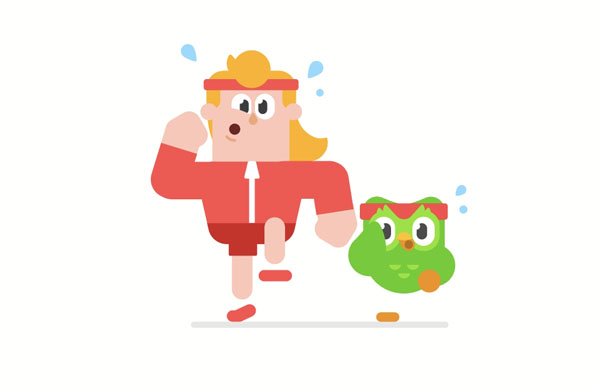 Duo and Eddy get lots of exercise.