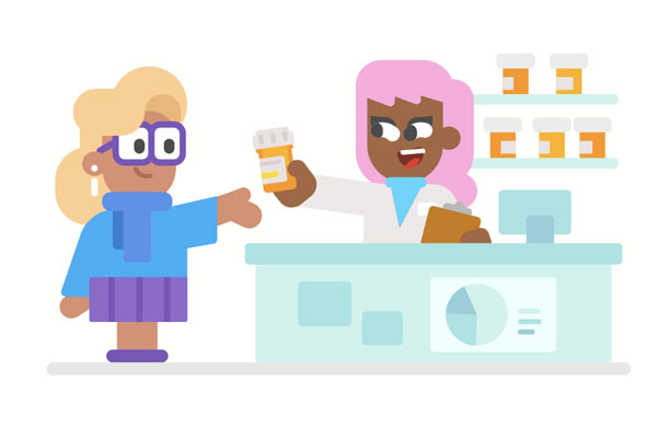 Here’s your prescription. Please take this medicine with water.