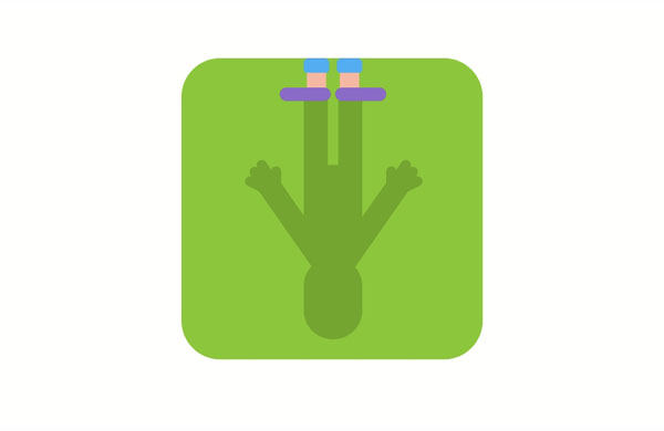 At first I was scared, but then I realized the dark object was just my shadow.