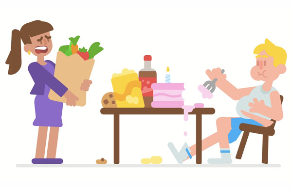 You should quit eating so much cake. It’s unhealthy.