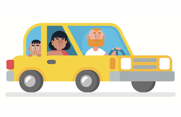 Bob and his family packed their things into the car and moved to&nbsp;a&nbsp;new house.