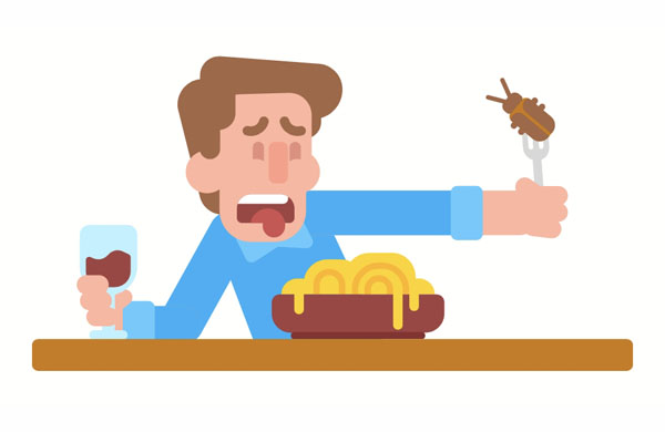 I hate finding bugs in my food. It makes me feel sick!