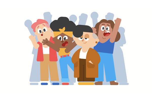 The audience is really excited tonight! They’re ready to watch the film!