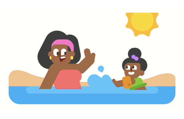 My&nbsp;family had a&nbsp;great time on&nbsp;the coast last week. We&nbsp;spent most of&nbsp;our time in&nbsp;the water.