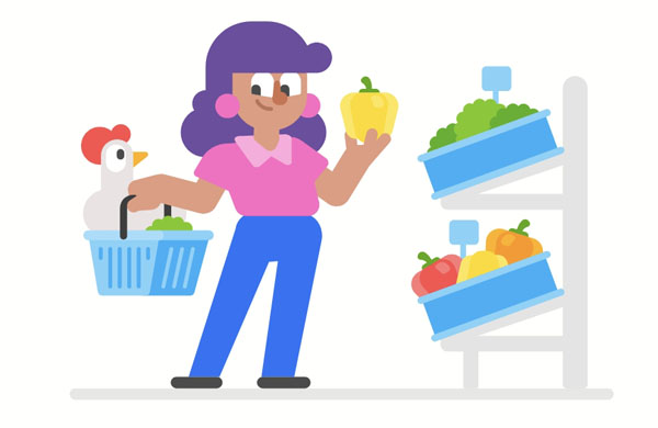 Anna stopped at&nbsp;the supermarket to&nbsp;buy some groceries on&nbsp;her way home.