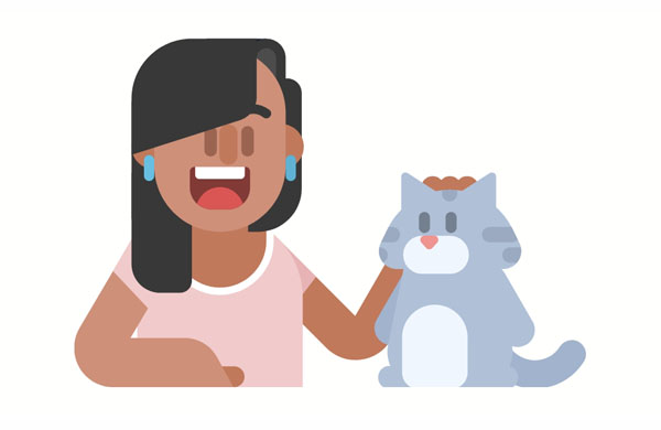 Mia is glad that her missing cat has been found.