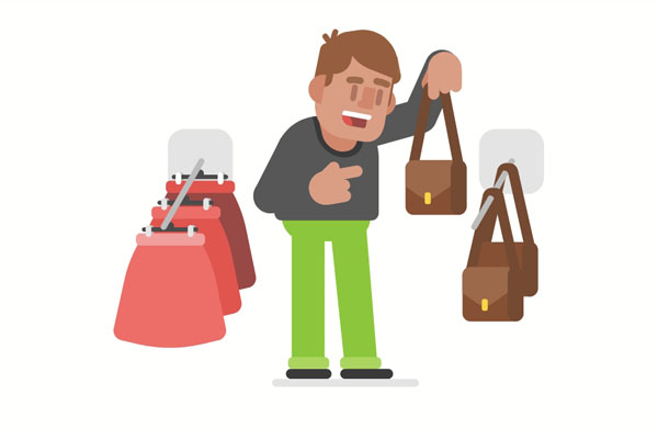 This place doesn’t have much variety. The purses only come in one color!